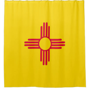 Dynamic New Mexico State Flag Graphic on a
