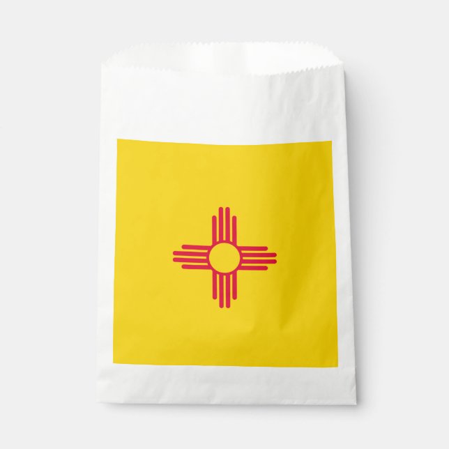 Dynamic New Mexico State Flag Graphic on a Favour Bag (Front)