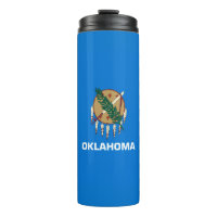 Dynamic Oklahoma State Flag Graphic on a