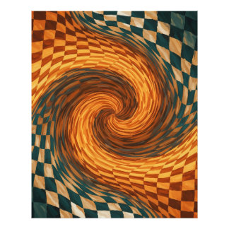 Dynamic Optical Illusion Art  Photo Print