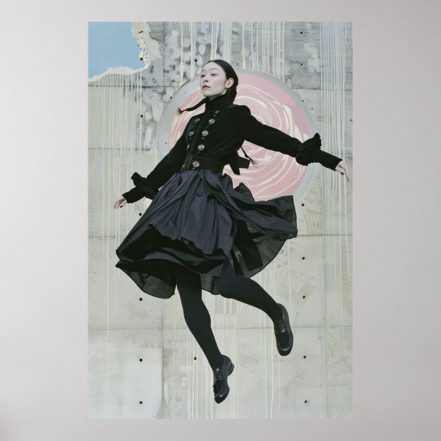 Dynamic Pose Fashion Photography Poster (Front)