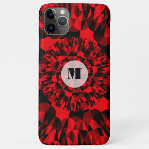 Dynamic Red Black Geometric Energetic iPhone 11 Pro Max Case
