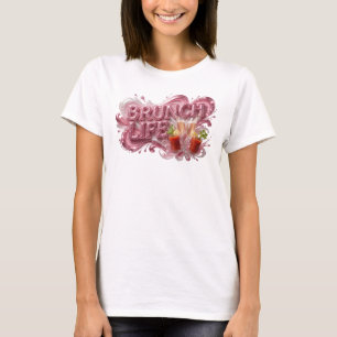 Dynamic Red BRUNCH LIFE Shirt Design