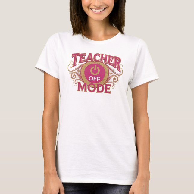 Dynamic Red TEACH MODE OFF Graphic Tee (Front)