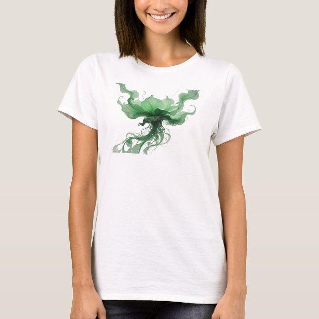 Dynamic Silver Abstract Ribbons Custom Shirt (Front)