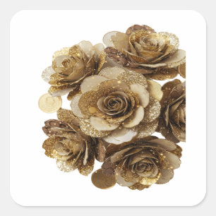 Dynamic Silver GOLDEN ROSES Label Design