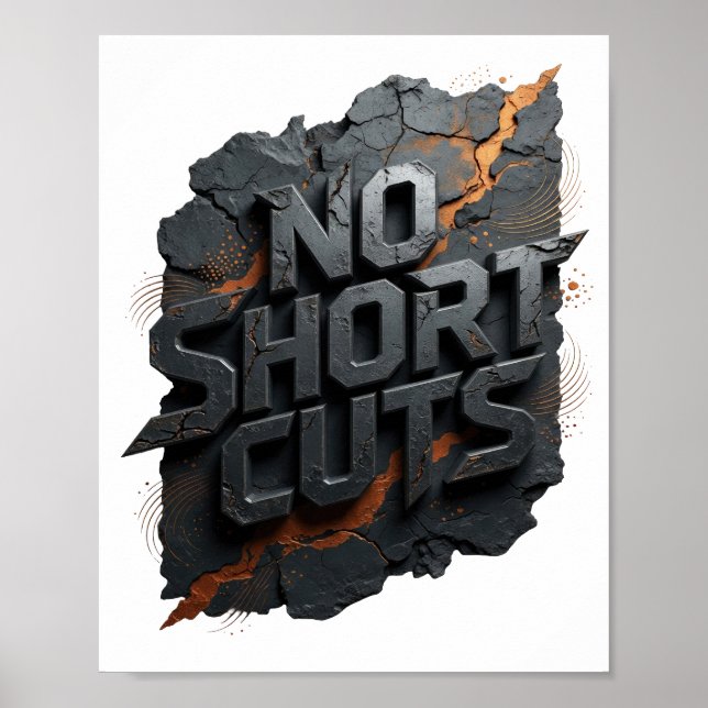 Dynamic Silver NO SHORT CUTS Poster (Front)