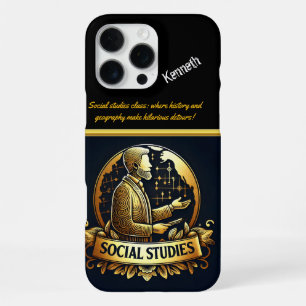 Dynamic Social Studies Teacher Inspires iPhone 16 Pro Max Case