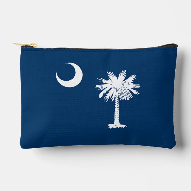 Dynamic South Carolina State Flag Graphic on a Accessory Pouch (Front)