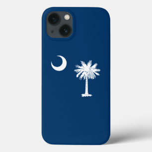 Dynamic South Carolina State Flag Graphic on a iPhone 13 Case