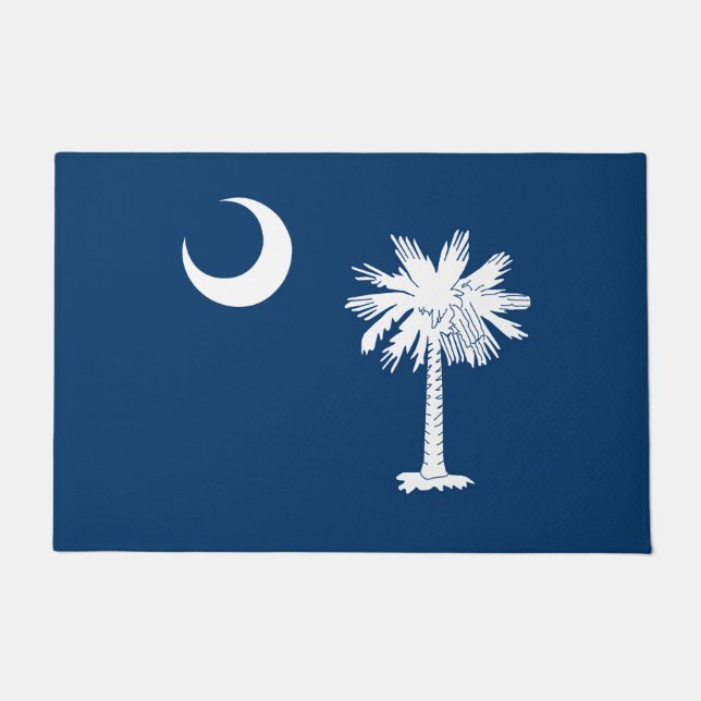 Dynamic South Carolina State Flag Graphic on a Doormat (Front)