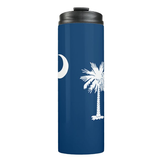 Dynamic South Carolina State Flag Graphic on a Thermal Tumbler (Front)