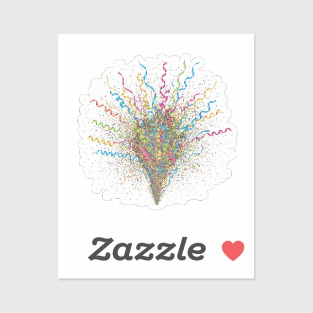 Dynamic Streamer & Confetti Burst New Year (Sheet)