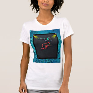 Dynamic Striker,Football Player Emblem T-Shirt