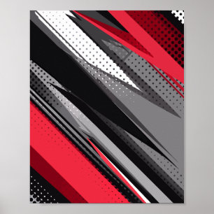 Dynamic Stripes Poster