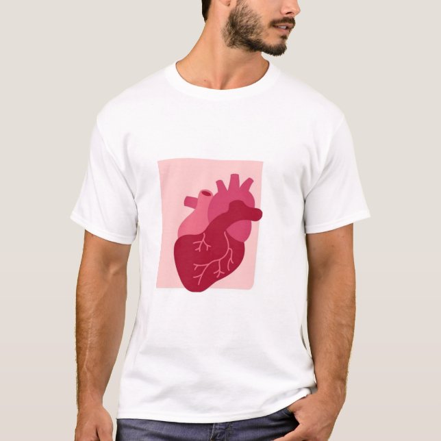 Dynamic T-shirt with heart (Front)
