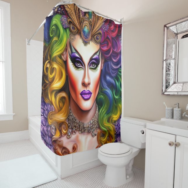 Dynamically Coloured Drag Queen Artwork Design (In Situ)