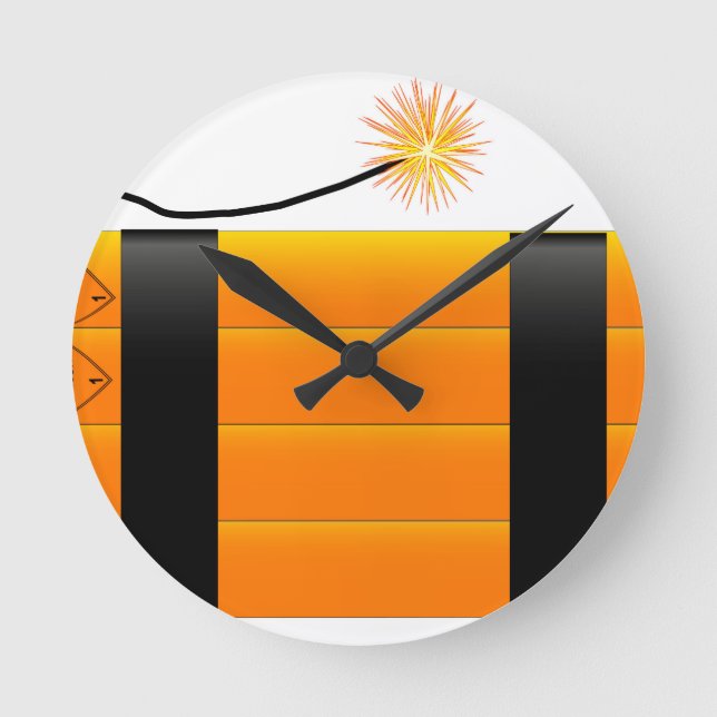 Dynamite Round Clock (Front)