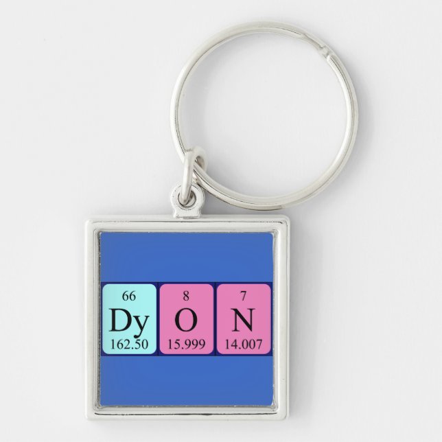 Dyon periodic table name keyring (Front)