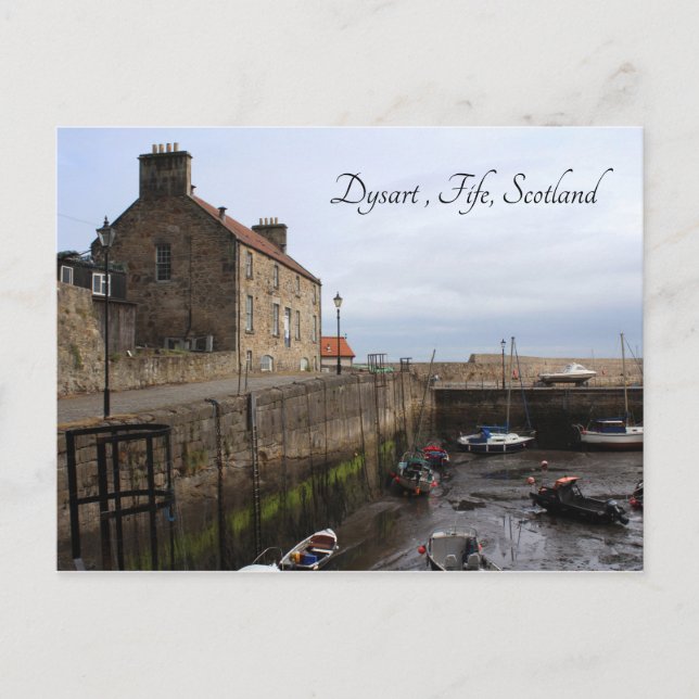 Dysart Harbour, Fife Coast, Scotland Postcard (Front)
