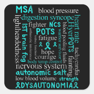 Dysautonomia Awareness Month dysautonomia patient  Square Sticker