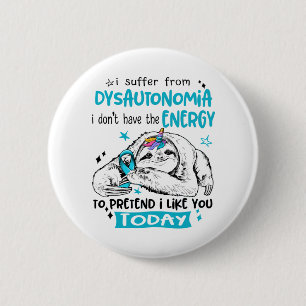 Dysautonomia Awareness Month Ribbon Gifts 2 Inch Round Button