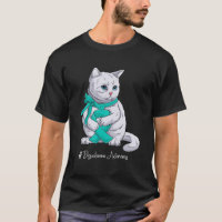 Dysautonomia Awareness Month Teal Ribbon Cat