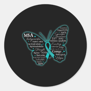 Dysautonomia Awareness POTS HyperPOTS NCS Month T- Classic Round Sticker