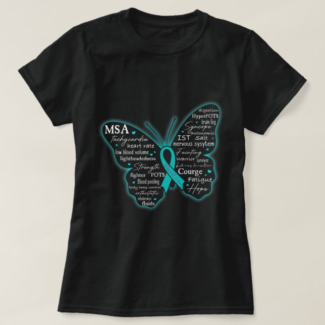 Dysautonomia Awareness POTS HyperPOTS NCS Month T- T-Shirt (Design Front)