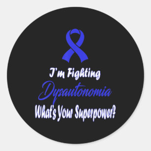 Dysautonomia Awareness T-Shirt58 Classic Round Sticker