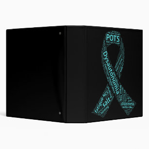 Dysautonomia Awareness T-shirt - Turquoise Ribbon  Binder