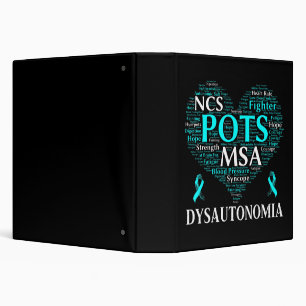 Dysautonomia Awareness Teal Ribbon T-Shirt71  Binder