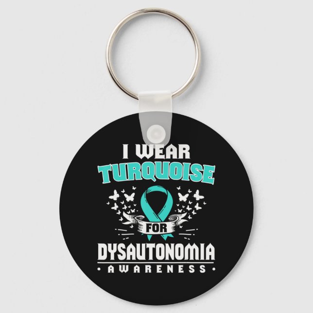 Dysautonomia Gift Autonomic Dysfunction Awareness  Keychain (Front)
