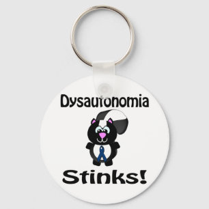 Dysautonomia Stinks Skunk Awareness Design Keychain