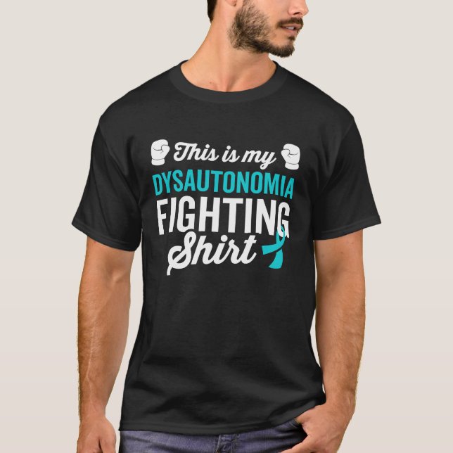 Dysautonomia Warrior Survivor Awareness Get Well R T-Shirt (Front)