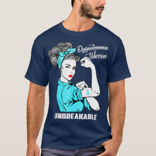 Dysautonomia Warrior Unbreakable  Awareness Gift T-Shirt