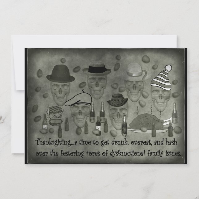 Dysfunctional Family Diiner Invitation (Front)