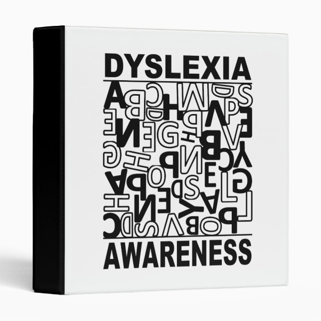 Dyslexia Awareness Dyslexia Teachers Students Binder (Front/Spine)