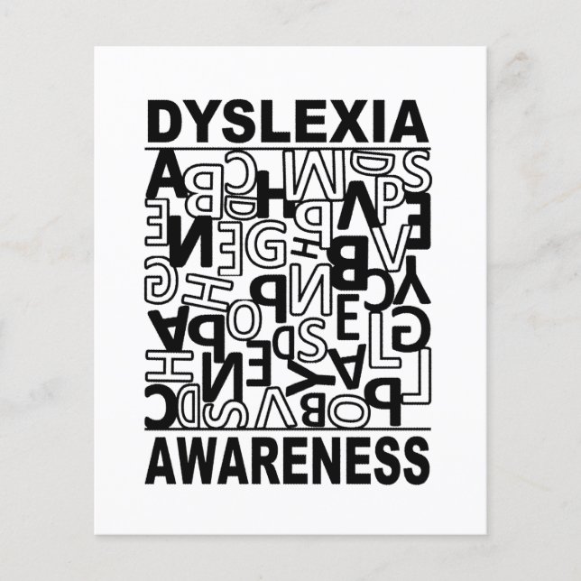 Dyslexia Awareness Dyslexia Teachers Students Flyer (Front)