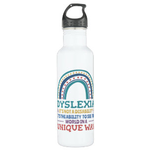 Dyslexia Awareness Dyslexic 710 Ml Water Bottle