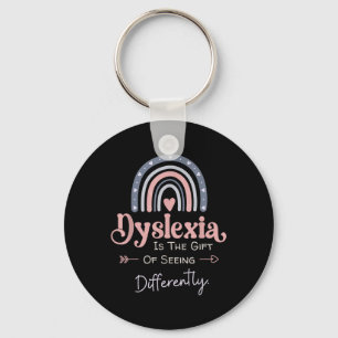 Dyslexia Awareness  Keychain