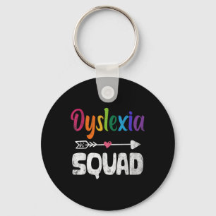 Dyslexia Awareness Month Dyslexia Teacher Therapis Keychain