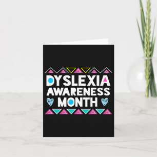 Dyslexia Awareness Month Product Dyslexia Awarenes Card