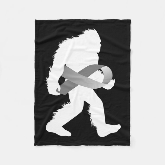 Dyslexia Awareness Reading Disability Sasquatch  Fleece Blanket (Front)