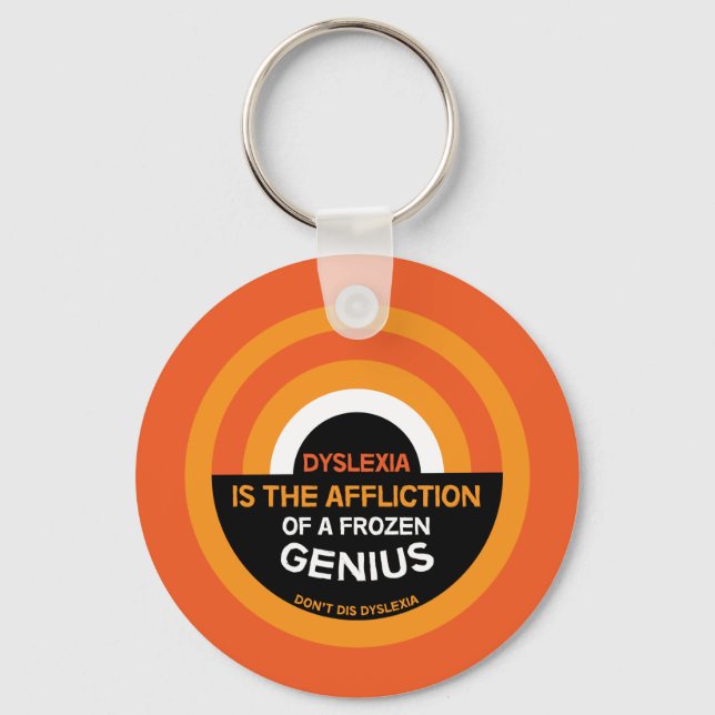 Dyslexia Awareness | Support | Dyslexic Gifts Mug Keychain (Front)