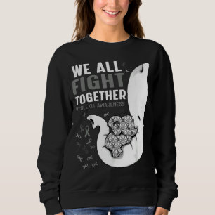 Dyslexia Awareness We All Fight Together Elephant Sweatshirt