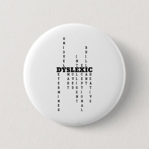 Dyslexia Definition 2 Inch Round Button