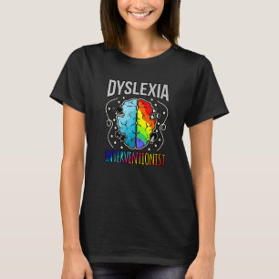 Dyslexia Interventionist Silver Ribbon Awareness G T-Shirt