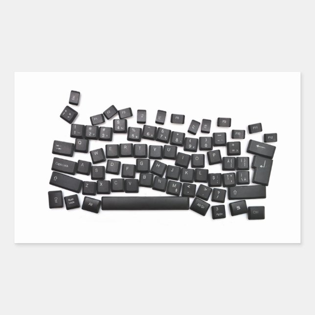 dyslexia keyboard computer letter button read writ sticker (Front)