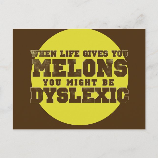 Dyslexia Postcard (Front)
